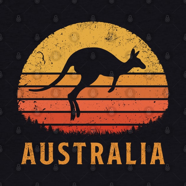 Australia Retro Kangaroo by TigerTom